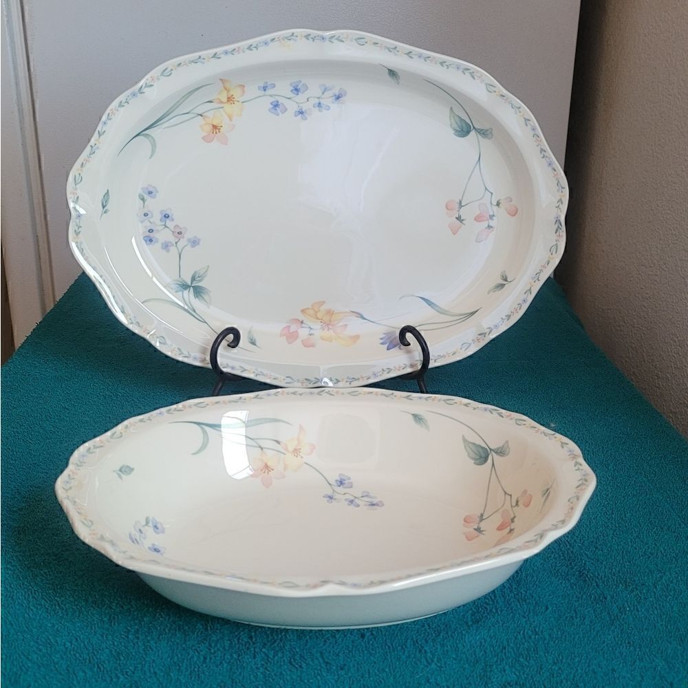 Noritake Gala Cuisine American Flowers 7912 , vintage